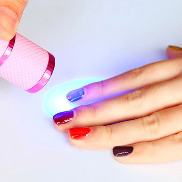 3 PCS 9 LED Nail Art Mini Flashlight Nail Polish Glue Phototherapy Lamp Mini Roast Lamp