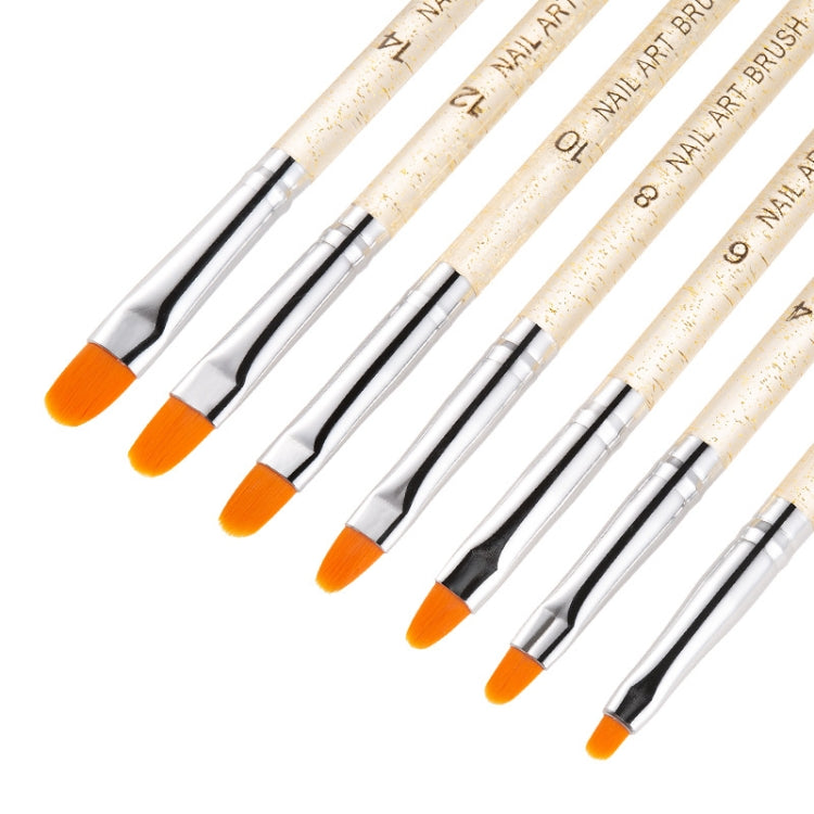 2 Sets 7 In 1 Phototherapy Pen Round Head Line Pen Transparent Rod Painted Pen Drawing Pen Nail Art Brush Tool