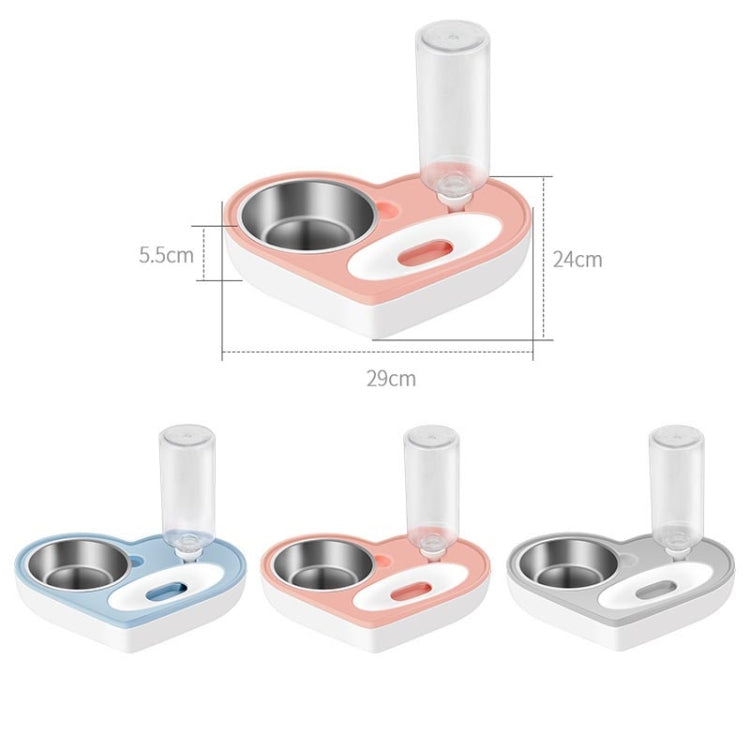 Pet Bowl Love And Moisture-Proof Mouth Dual-Use Bowl Cat Automatic Water Bowl