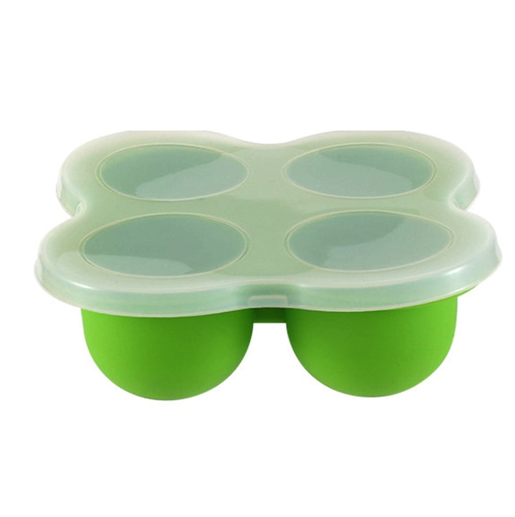 2 PCS Silicone Food Supplement Box Cake Mold Air Fryer Accessories,Random Color Delivery Four-hole With Lid  (140g)