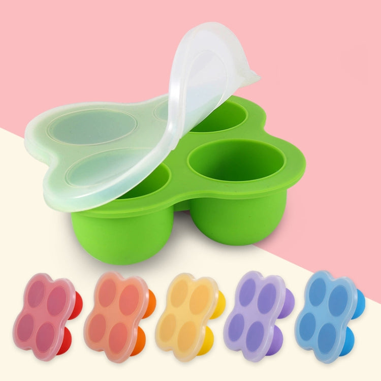 2 PCS Silicone Food Supplement Box Cake Mold Air Fryer Accessories,Random Color Delivery Four-hole With Lid  (140g)