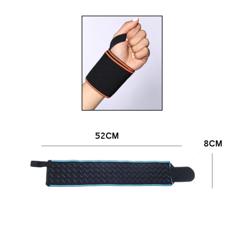 1 Pair Sports Wrap Wristband Sprained Palm Boost Belt Fitness Strength Training Protective Gear, Specification: Fish Ribbon(Green)