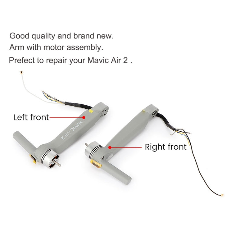 Left Front Right Front Motor Arm Repair Parts For DJI Mavic 2 Pro / Zoom