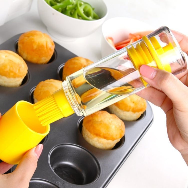 100ml Silicone Brush Head Oil-Saving Pot Healthy Oil Control Anti-Leakage Oil Bottle