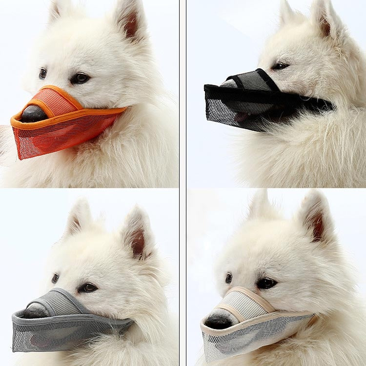 Dog Mouth Cover Anti-Bite Mesh Dog Mouth Cover Medium And Large Dogs Anti-Drop Mask XS