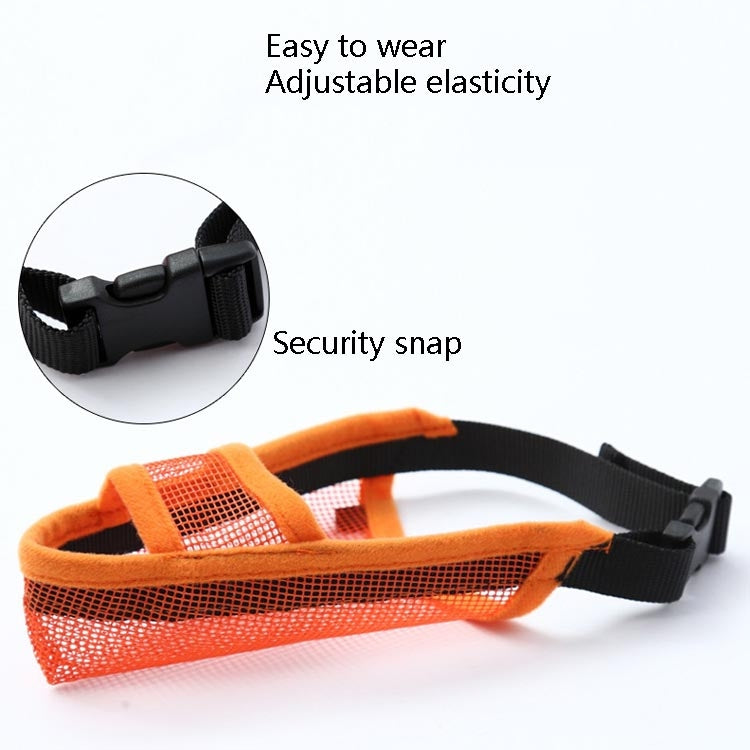 Dog Mouth Cover Anti-Bite Mesh Dog Mouth Cover Medium And Large Dogs Anti-Drop Mask XS