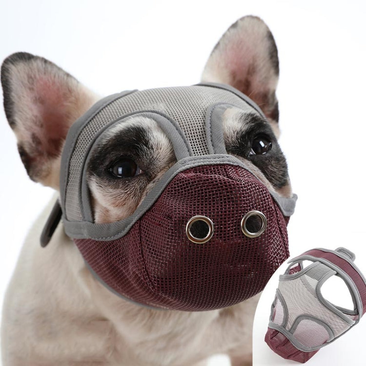 Bulldog Mouth Cover Flat Face Dog Anti-Eat Anti-Bite Drinkable Water Mouth Cover S