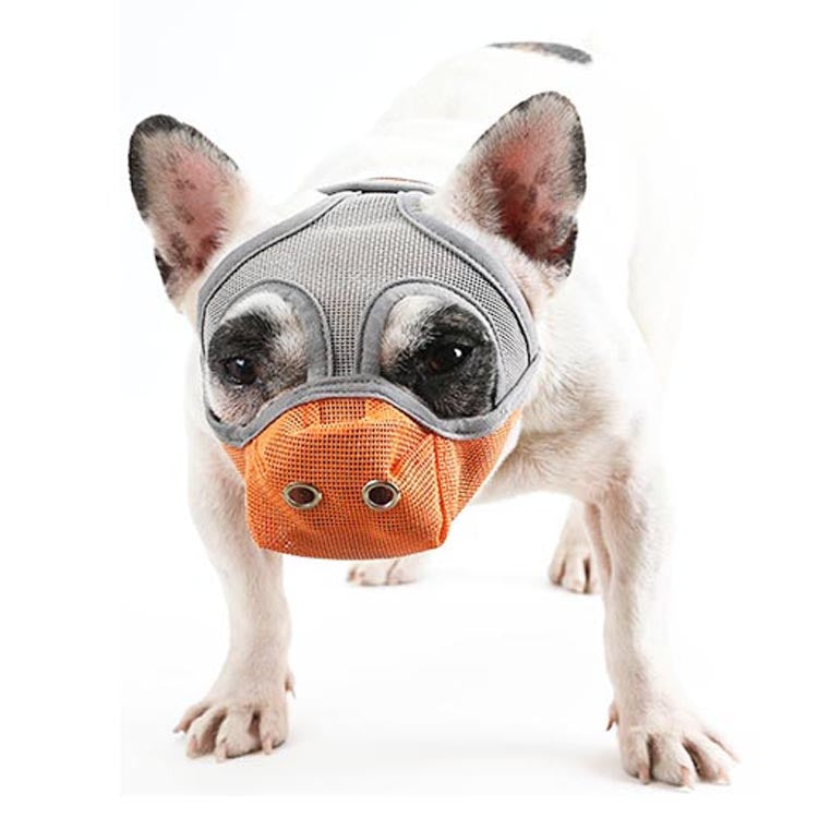 Bulldog Mouth Cover Flat Face Dog Anti-Eat Anti-Bite Drinkable Water Mouth Cover S