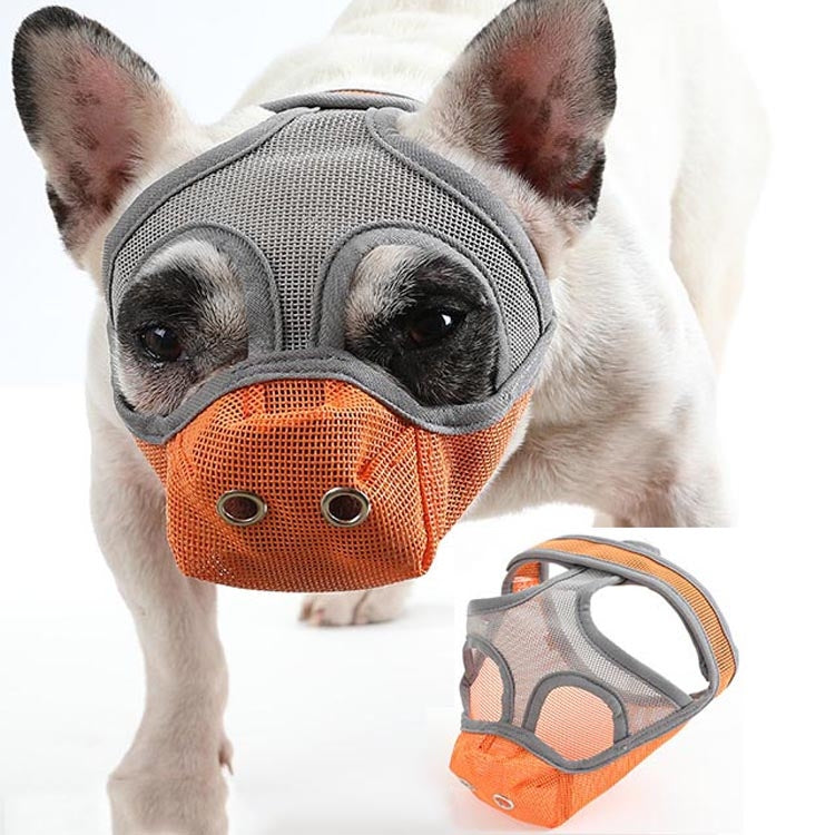 Bulldog Mouth Cover Flat Face Dog Anti-Eat Anti-Bite Drinkable Water Mouth Cover S