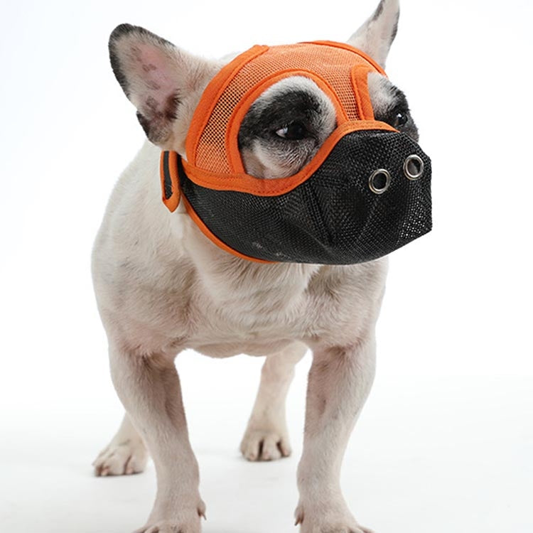 Bulldog Mouth Cover Flat Face Dog Anti-Eat Anti-Bite Drinkable Water Mouth Cover S