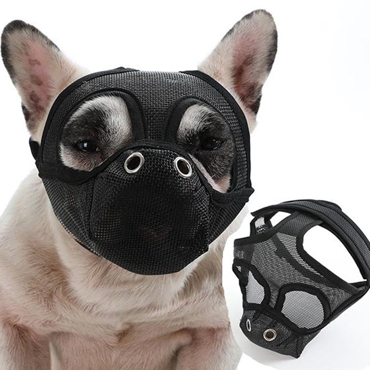 Bulldog Mouth Cover Flat Face Dog Anti-Eat Anti-Bite Drinkable Water Mouth Cover S