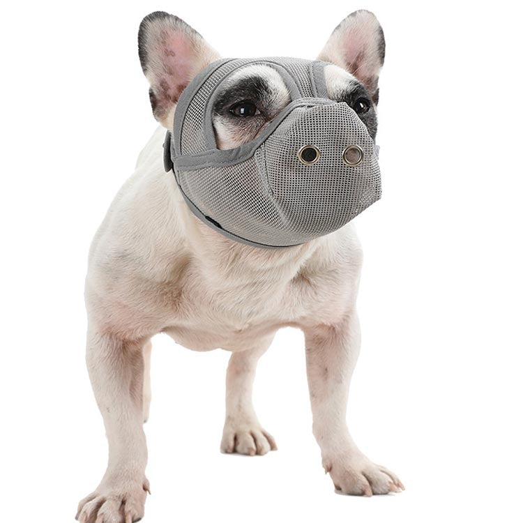 Bulldog Mouth Cover Flat Face Dog Anti-Eat Anti-Bite Drinkable Water Mouth Cover S