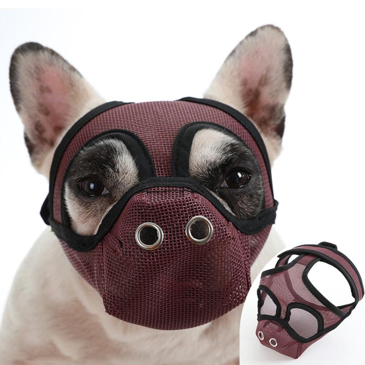 Bulldog Mouth Cover Flat Face Dog Anti-Eat Anti-Bite Drinkable Water Mouth Cover S