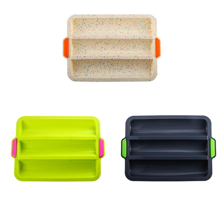 Silicone Baguette Mold Household 3-Slot DIY Mold