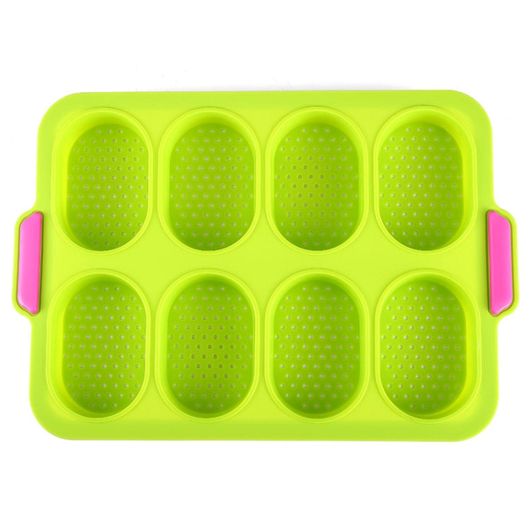 Oval Cake Mold Silicone 8 Grid Non-Stick Household Cake Mold