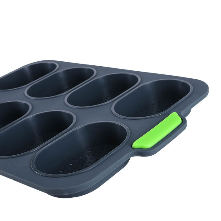 Oval Cake Mold Silicone 8 Grid Non-Stick Household Cake Mold