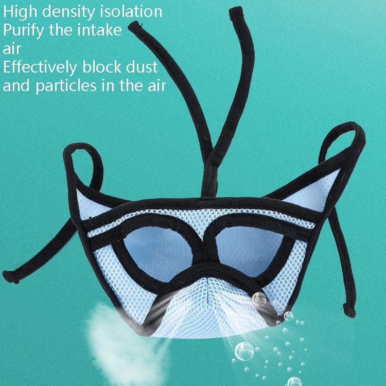 Pet Dog Mouth Cover Mask Flat Face Dog Mouth Cover Anti-Fog And Anti-Dust Mask S
