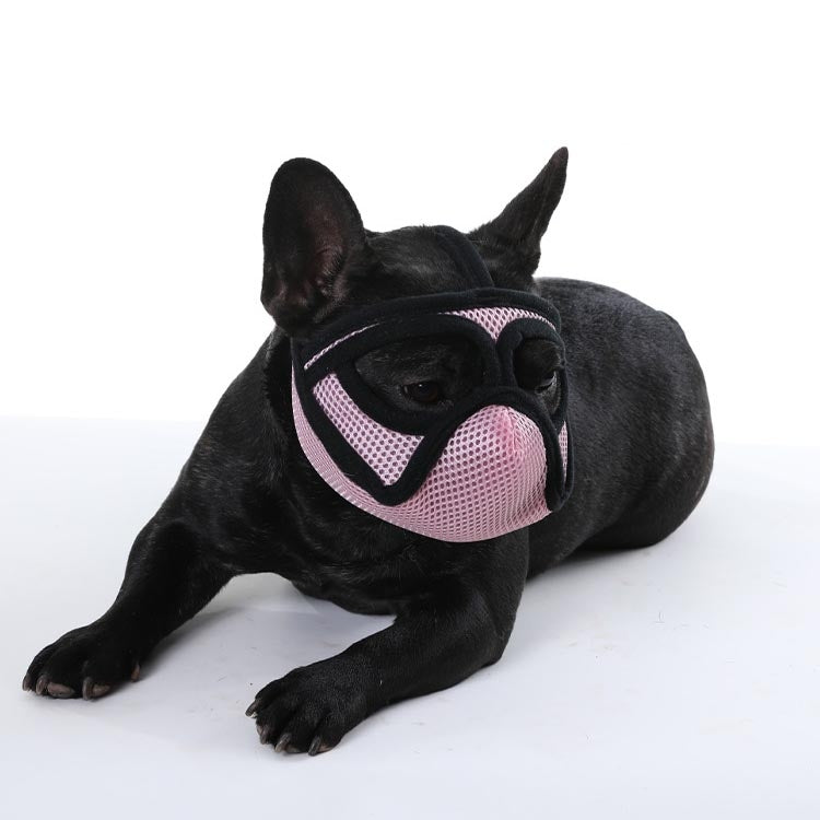 Pet Dog Mouth Cover Mask Flat Face Dog Mouth Cover Anti-Fog And Anti-Dust Mask S