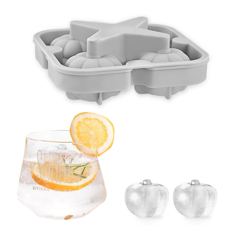 Silicone Ice Tray Ice Ball Mold Pumpkin Round Ice Box Whiskey Beverage Ice Cube Mold