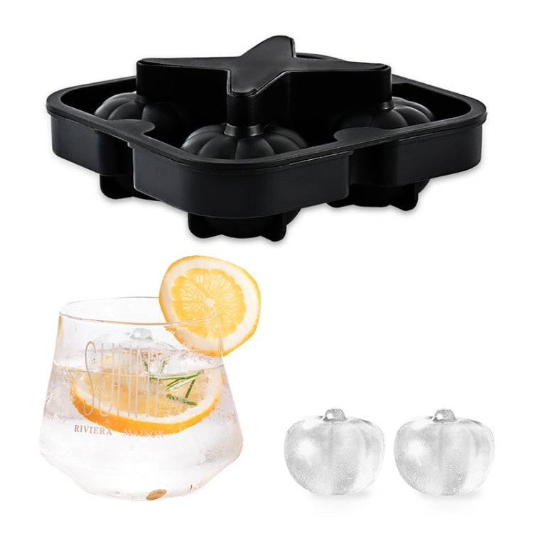 Silicone Ice Tray Ice Ball Mold Pumpkin Round Ice Box Whiskey Beverage Ice Cube Mold