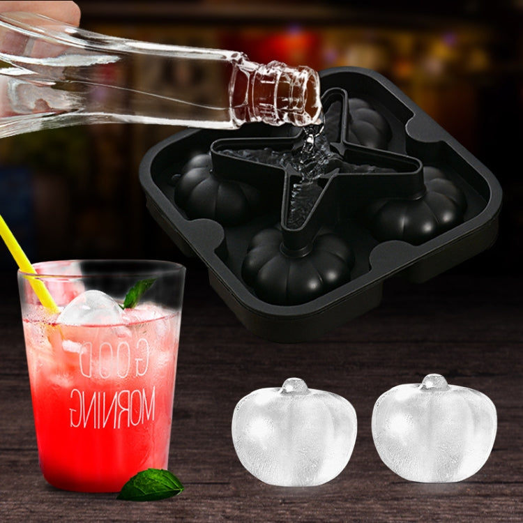 Silicone Ice Tray Ice Ball Mold Pumpkin Round Ice Box Whiskey Beverage Ice Cube Mold