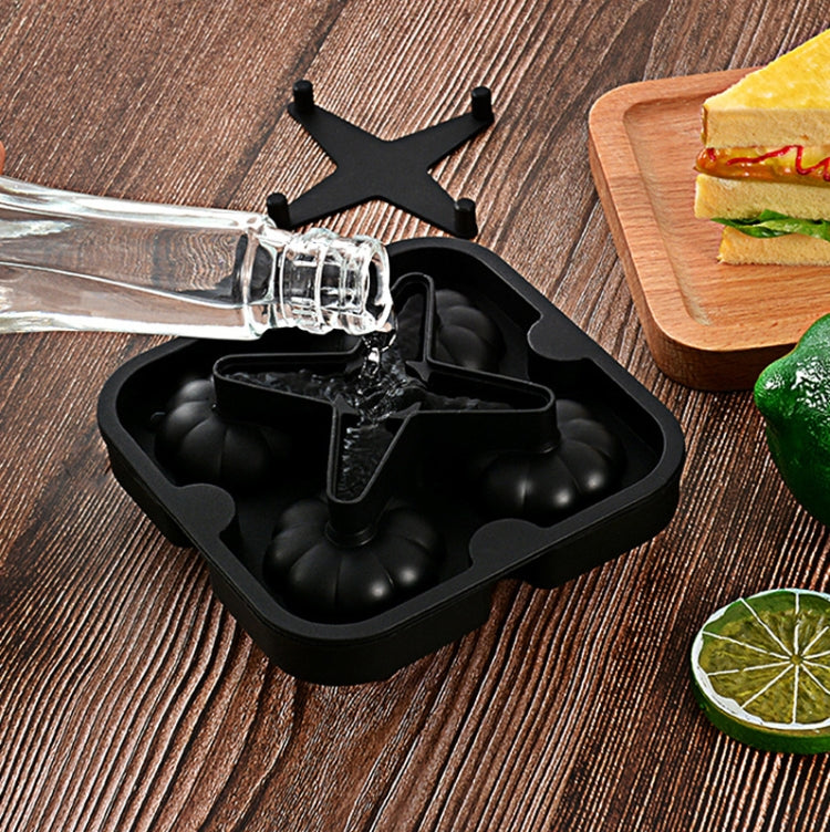 Silicone Ice Tray Ice Ball Mold Pumpkin Round Ice Box Whiskey Beverage Ice Cube Mold