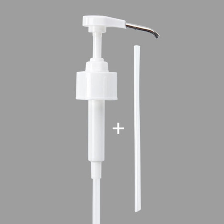 2 PCS Household Soy Sauce Bottle Stainless Steel Press Oiler Squeeze Pump Head Fuel Consumption Press Nozzle(White)