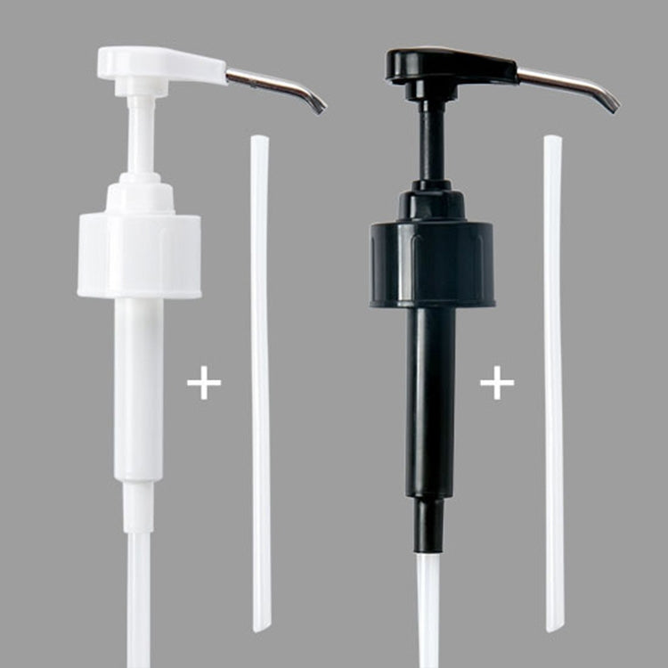 2 PCS Household Soy Sauce Bottle Stainless Steel Press Oiler Squeeze Pump Head Fuel Consumption Press Nozzle(White)