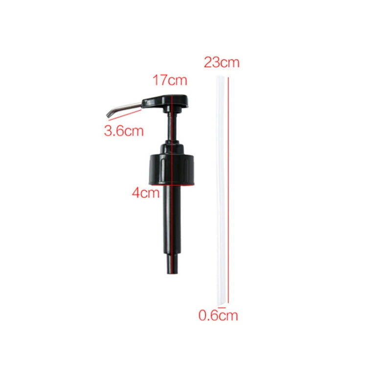 2 PCS Household Soy Sauce Bottle Stainless Steel Press Oiler Squeeze Pump Head Fuel Consumption Press Nozzle(Black)