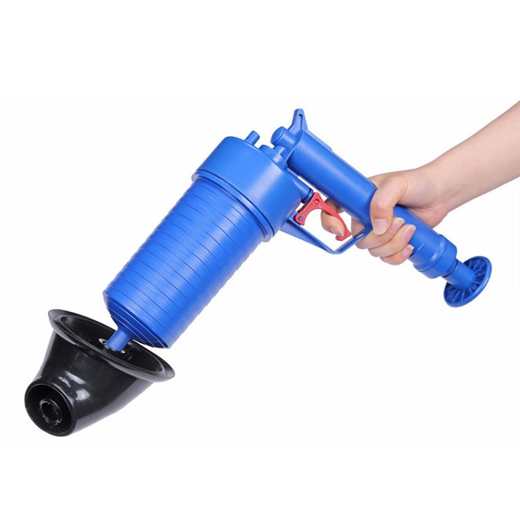 Toilet Plumbing Device Sewer Toilet Hair Suction Cleaner(Elbow Blue)