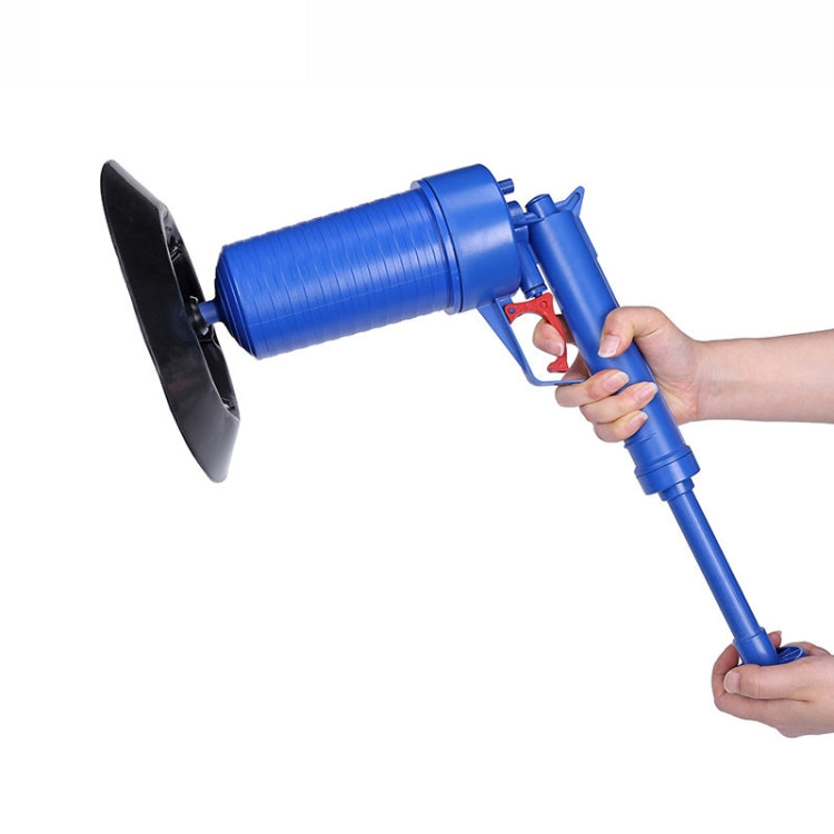 Toilet Plumbing Device Sewer Toilet Hair Suction Cleaner(Elbow Blue)
