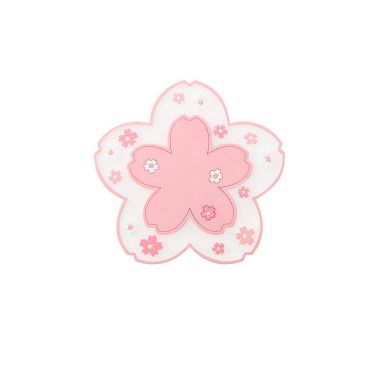 3 PCS Home Cherry Blossoms Silicone Table Mat Non-Slip Mat Insulation Mat, Specification: Powder Coaster
