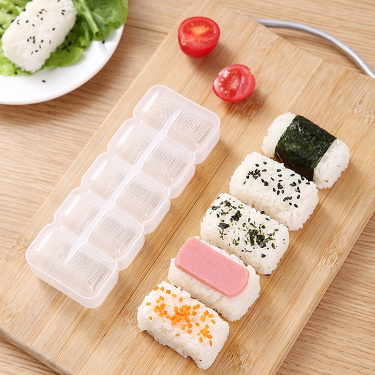 4 Sets Children Bento DIY Rice Ball Sushi Mold Set, Specification: Five Grid Sushi Box
