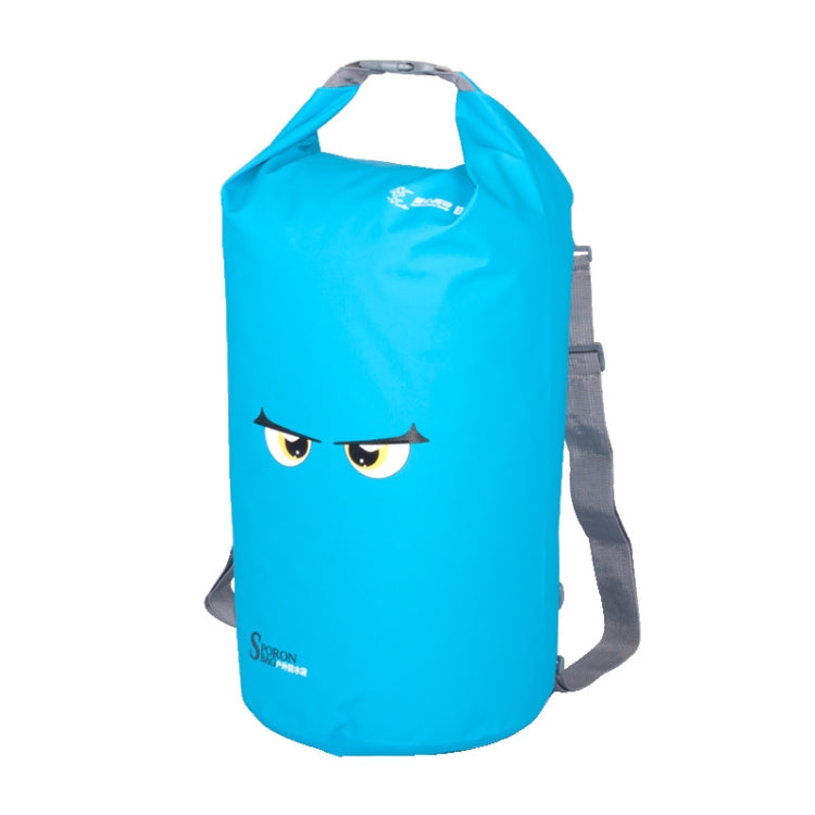 20L SPORON Outdoor Seaside Beach Swimming Rafting Waterproof Bag PVC Mesh Cloth Storage Bucket Bag