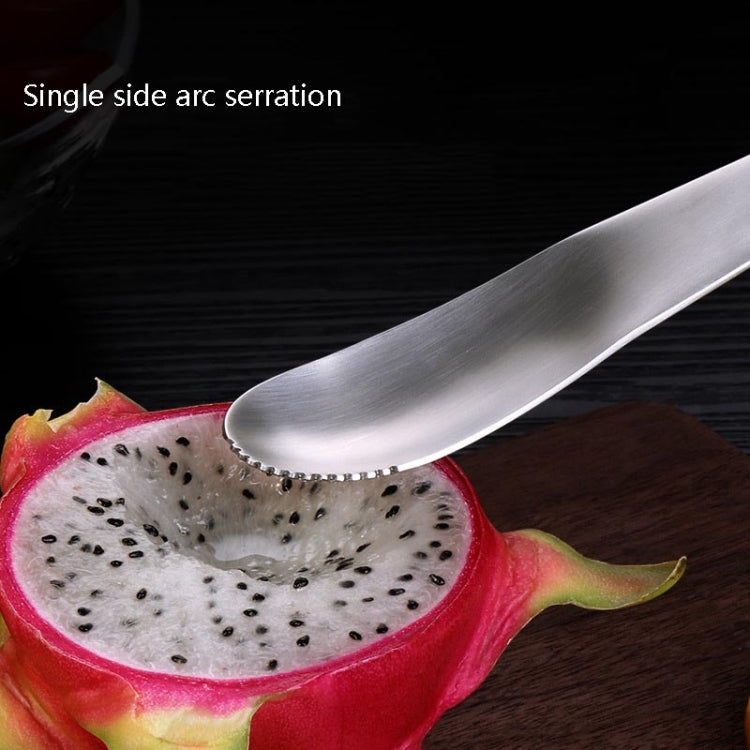 4 PCS Baby Scraping Apple Puree Spoon Stainless Steel Scraper Fruit Puree Fruit Fork Ice Cream Spoon Children Tableware
