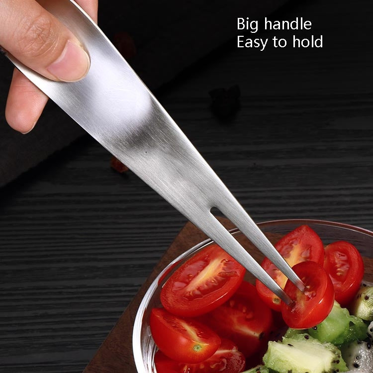 4 PCS Baby Scraping Apple Puree Spoon Stainless Steel Scraper Fruit Puree Fruit Fork Ice Cream Spoon Children Tableware