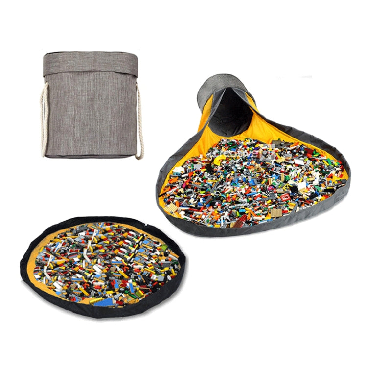 Children Toy Storage Bucket Bag Toy Organizing Quick Storage Bag, Specification: With yellow cushion
