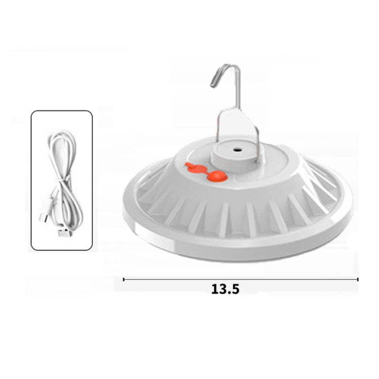 V61 60 LEDs UFO Rechargeable Light Household Emergency Light Bulb Outdoor Camping Night Market Stall Light