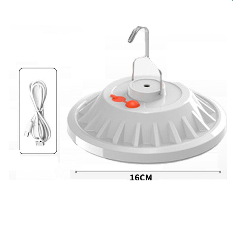 V62 120 LEDs UFO Rechargeable Light Household Emergency Light Bulb Outdoor Camping Night Market Stall Light