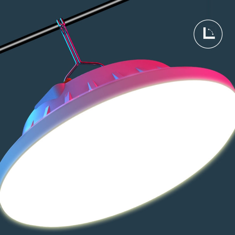 V62 Solar + RC 120 LEDs UFO Rechargeable Light Household Emergency Light Bulb Outdoor Camping Night Market Stall Light