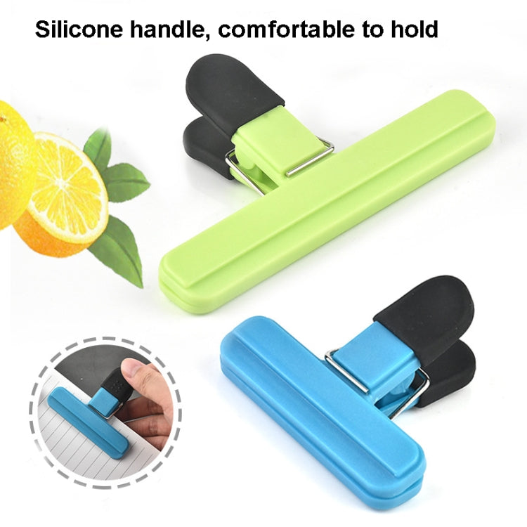 10 PCS Multifunctional Sealing Clip Food Preservation Sealing Clip Office Folder Plastic Bag Clip Small (Green)