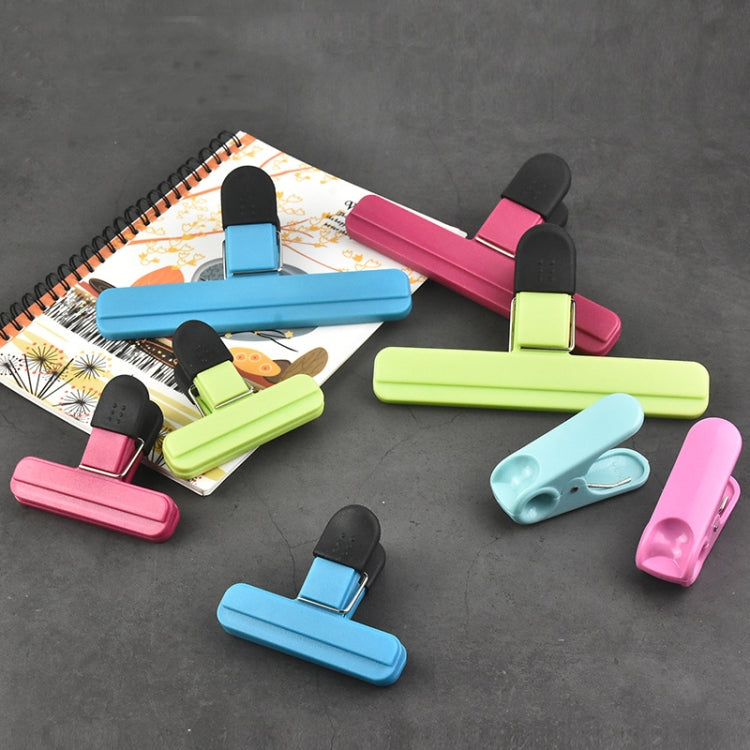 10 PCS Multifunctional Sealing Clip Food Preservation Sealing Clip Office Folder Plastic Bag Clip Large (Green)