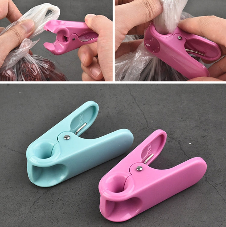 10 PCS Multifunctional Sealing Clip Food Preservation Sealing Clip Office Folder Plastic Bag Clip Mini (Green)