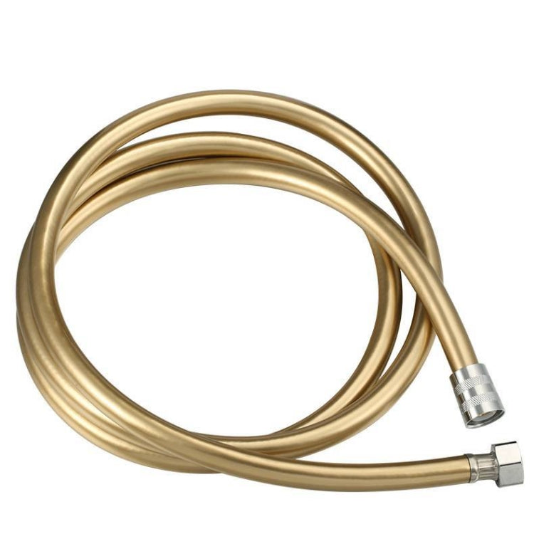 Shower Hose Water Heater Rain Shower Bathroom Stainless Steel Shower PVC Nozzle Hose, Specification: 2m Gold