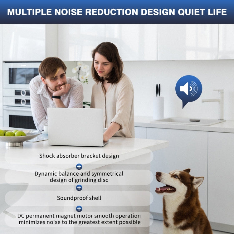 375W EU Plug Food Garbage Disposer 7 Levels Grinding Connectable For Dishwasher
