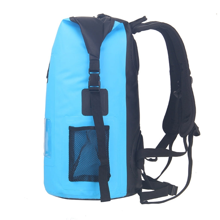 30L PVC Outdoor Waterproof Bag Hiking Mountaineering Waterproof Backpack
