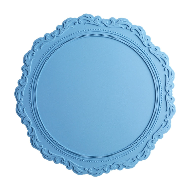 Embossed Silicone Heat Insulation Pad Decorative Mat Thick Round Silicone Pot Mat