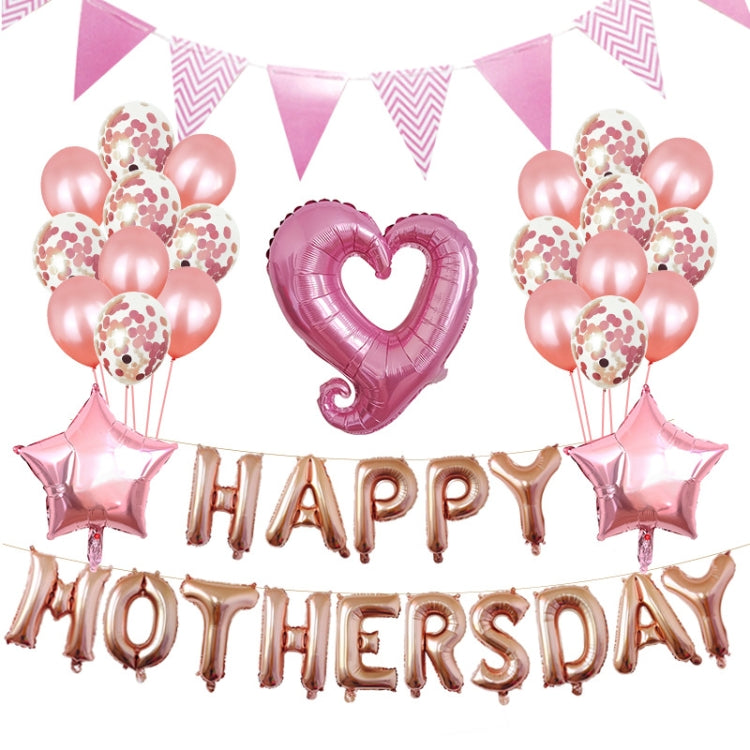 Mother Day 16-Inch Aluminum Film Balloon Set Scene Decoration Party Events