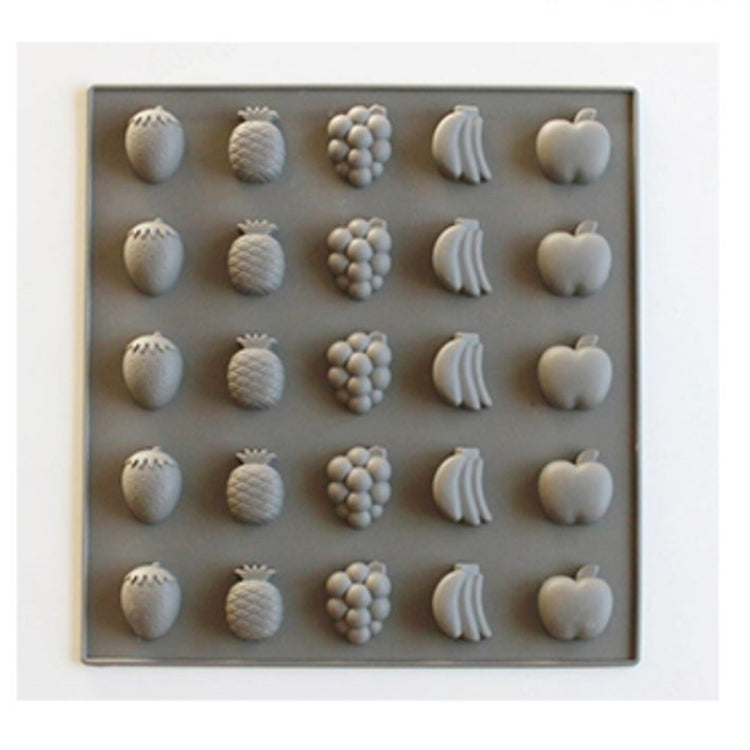 3 PCS Silicone Cake Mold 25 Grid Fudge Hard Candy Silicone Biscuit Mold