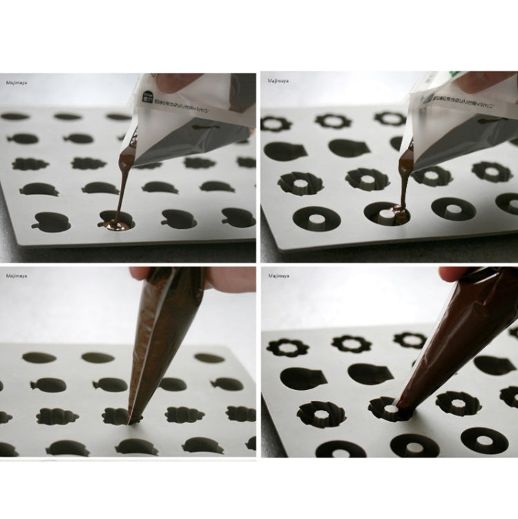 3 PCS Silicone Cake Mold 25 Grid Fudge Hard Candy Silicone Biscuit Mold